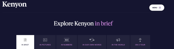 Kenyon website