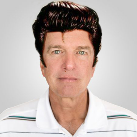 Jim with Elvis hair